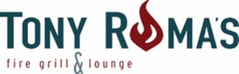 TONY ROMA'S FIRE GRILL & LOUNGE Logo (USPTO, 17.09.2013)