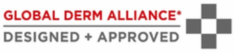 GLOBAL DERM ALLIANCE* DESIGNED + APPROVED Logo (USPTO, 28.08.2014)