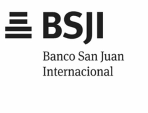 BSJI BANCO SAN JUAN INTERNACIONAL Logo (USPTO, 28.03.2016)