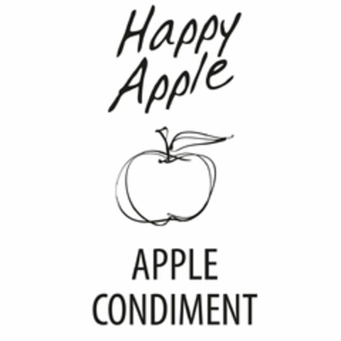 HAPPY APPLE APPLE CONDIMENT Logo (USPTO, 05/19/2016)