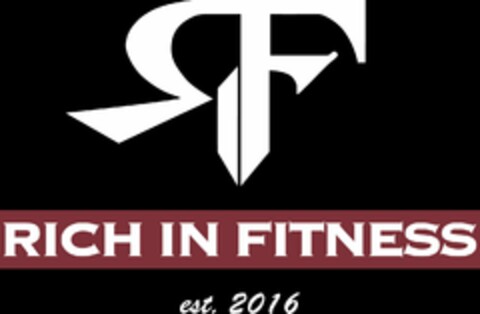 RIF RICH IN FITNESS EST. 2016 Logo (USPTO, 15.06.2016)