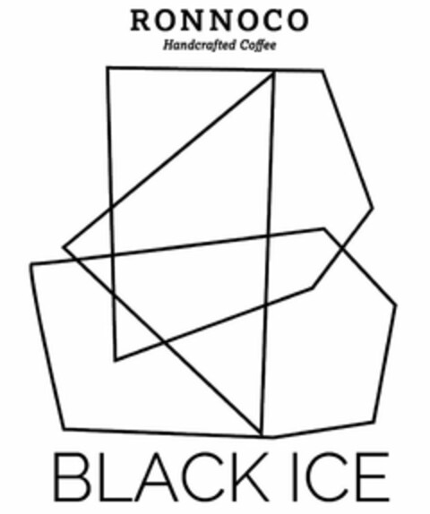 RONNOCO HANDCRAFTED BLACK ICE Logo (USPTO, 19.09.2016)