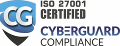 CG ISO 27001 CERTIFIED CYBERGUARD COMPLIANCE Logo (USPTO, 05.12.2017)