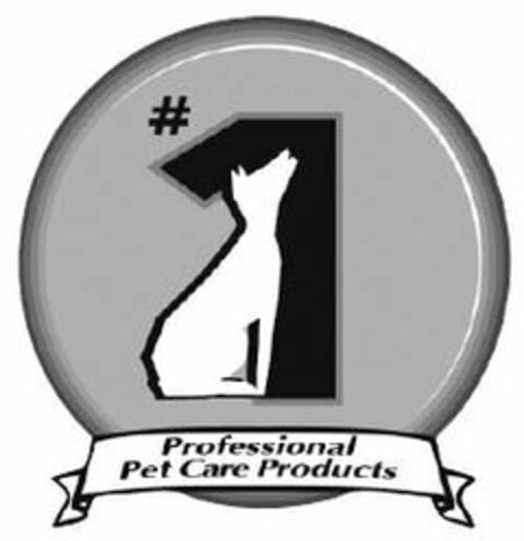 #1 PROFESSIONAL PET CARE PRODUCTS Logo (USPTO, 01.10.2018)