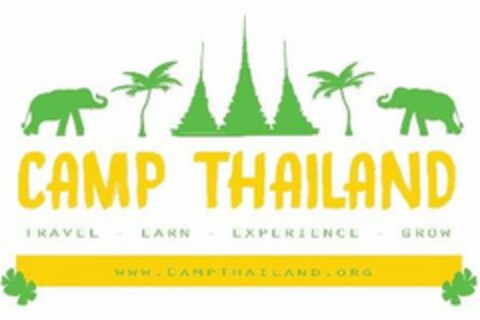 CAMP THAILAND TRAVEL EARN EXPERIENCE GROW WWW.CAMPTHAILAND.COM Logo (USPTO, 11/15/2018)