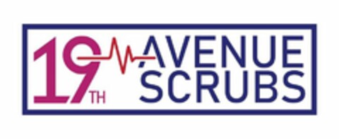 19TH AVENUE SCRUBS Logo (USPTO, 28.01.2020)