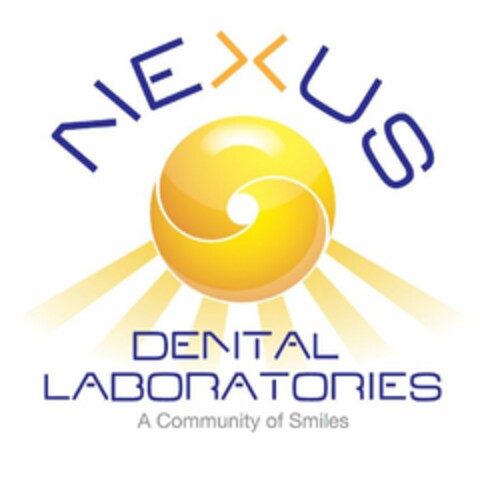 NEXUS DENTAL LABORATORIES A COMMUNITY OF SMILES Logo (USPTO, 05/08/2009)