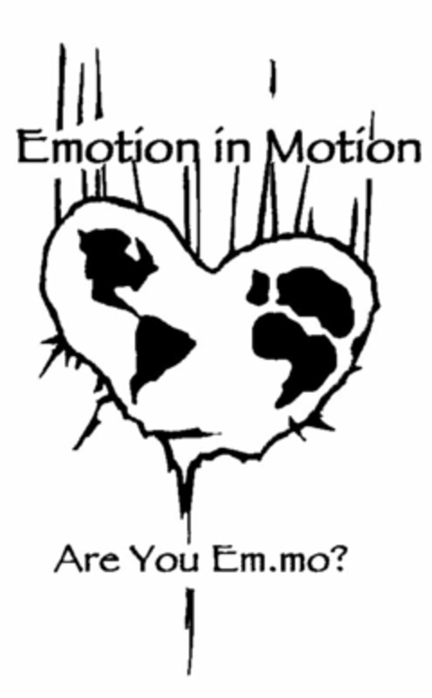 EMOTION IN MOTION ARE YOU EM.MO? Logo (USPTO, 31.03.2010)