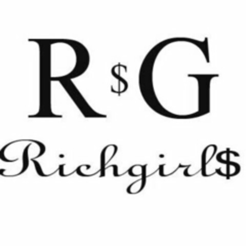 R $ G RICHGIRL$ Logo (USPTO, 11/07/2011)