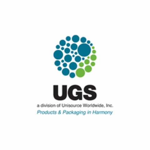 UGS A DIVISION OF UNISOURCE WORLDWIDE, INC. PRODUCTS & PACKAGING IN HARMONY Logo (USPTO, 05.04.2012)