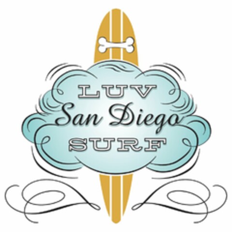 LUV SAN DIEGO SURF Logo (USPTO, 31.05.2012)