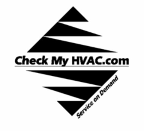 CHECK MY HVAC.COM SERVICE ON DEMAND Logo (USPTO, 28.07.2014)