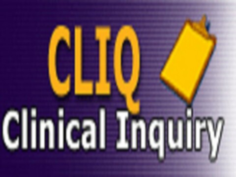 CLIQ CLINICAL INQUIRY Logo (USPTO, 02.02.2015)