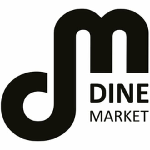 M DINE MARKET Logo (USPTO, 24.08.2015)