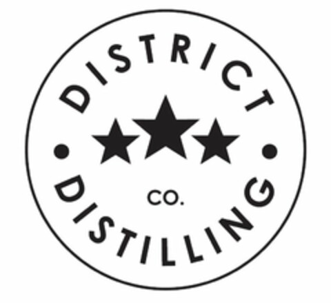 DISTRICT DISTILLING CO. Logo (USPTO, 05.01.2016)