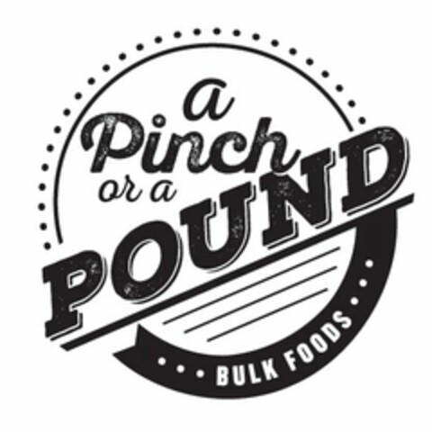 A PINCH OR A POUND BULK FOODS Logo (USPTO, 04/13/2016)