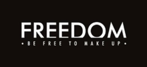 · FREEDOM BE FREE TO MAKE UP · Logo (USPTO, 04/14/2016)