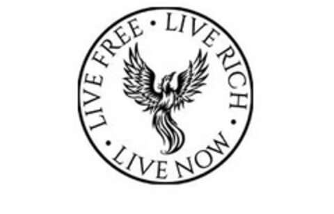 · LIVE FREE · LIVE RICH · LIVE NOW · Logo (USPTO, 12/30/2016)