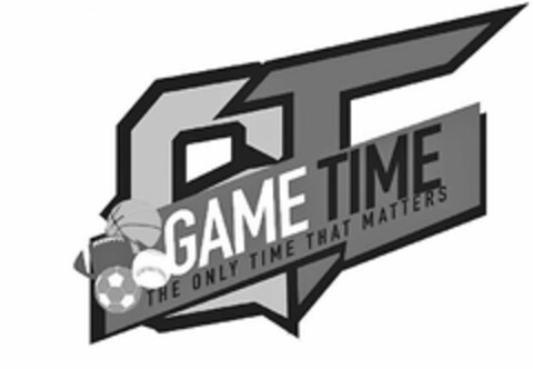 GT GAME TIME THE ONLY TIME THAT MATTERS Logo (USPTO, 01/25/2017)