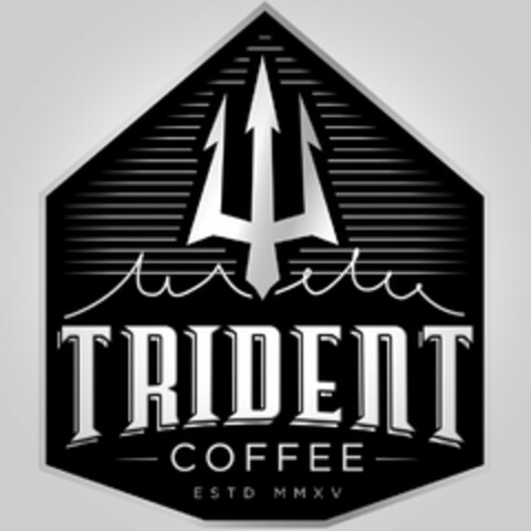 TRIDENT COFFEE ESTD MMXV Logo (USPTO, 05/17/2017)