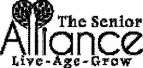 THE SENIOR ALLIANCE LIVE ~ AGE ~ GROW Logo (USPTO, 21.08.2017)