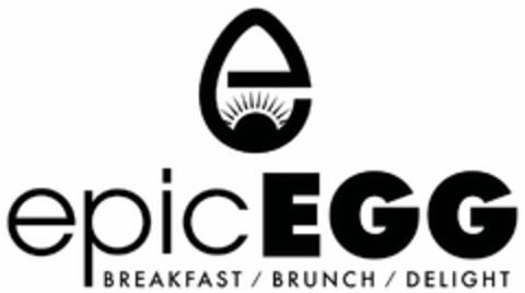 EPIC EGG BREAKFAST / BRUNCH / DELIGHT Logo (USPTO, 25.09.2018)