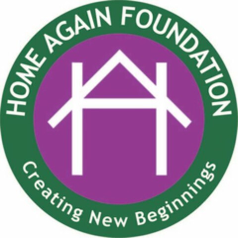 HA HOME AGAIN CREATING NEW BEGINNINGS Logo (USPTO, 25.10.2018)