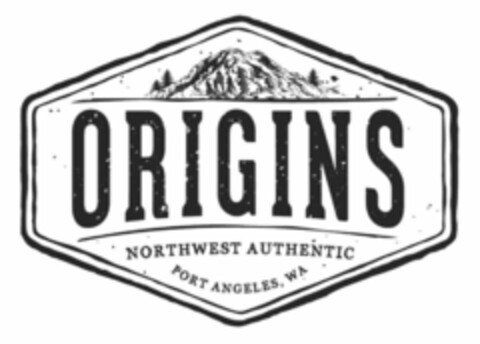 ORIGINS NORTHWEST AUTHENTIC PORT ANGELES, WA Logo (USPTO, 27.11.2018)