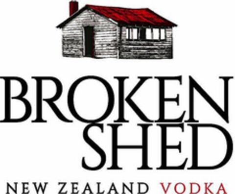 BROKEN SHED NEW ZEALAND VODKA Logo (USPTO, 02/13/2019)