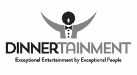 DINNERTAINMENT EXCEPTIONAL ENTERTAINMENT BY EXCEPTIONAL PEOPLE Logo (USPTO, 03/11/2019)