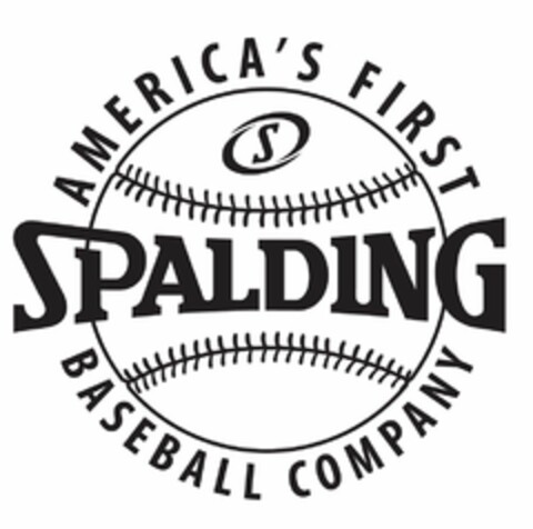 S SPALDING AMERICA'S FIRST BASEBALL COMPANY Logo (USPTO, 04/09/2019)