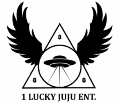 8 8 8 1 LUCKY JUJU ENT. Logo (USPTO, 05.08.2019)