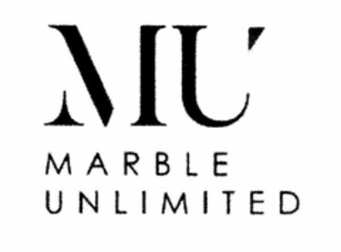 MU MARBLE UNLIMITED Logo (USPTO, 22.08.2019)