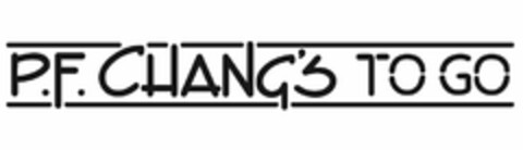 P.F. CHANG'S TO GO Logo (USPTO, 08/27/2019)