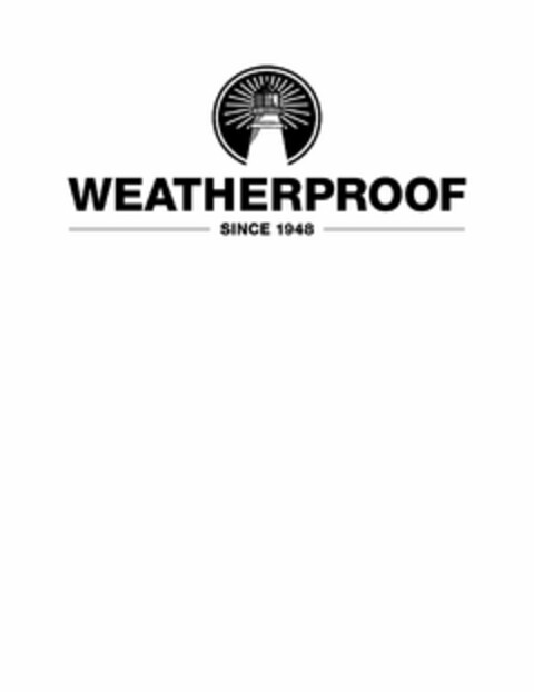 WEATHERPROOF SINCE 1948 Logo (USPTO, 19.11.2019)