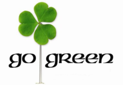 GO  GREEN Logo (USPTO, 21.04.2009)