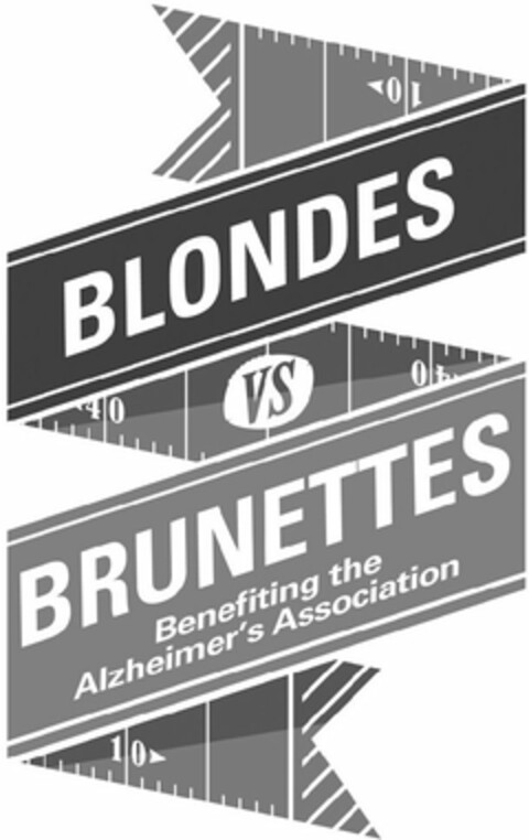 BLONDES VS. BRUNETTES BENEFITING THE ALZHEIMER'S ASSOCIATION Logo (USPTO, 29.09.2009)