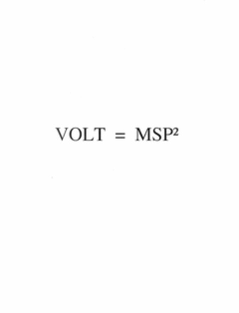 VOLT = MSP² Logo (USPTO, 14.10.2009)