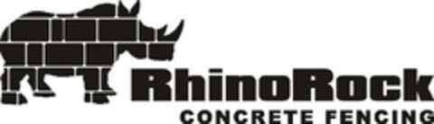 RHINOROCK CONCRETE FENCING Logo (USPTO, 11/17/2009)