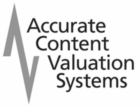 VV ACCURATE CONTENT VALUATION SYSTEMS Logo (USPTO, 17.03.2010)