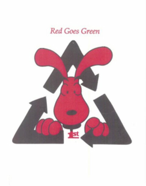 RED GOES GREEN 1ST Logo (USPTO, 05/06/2010)