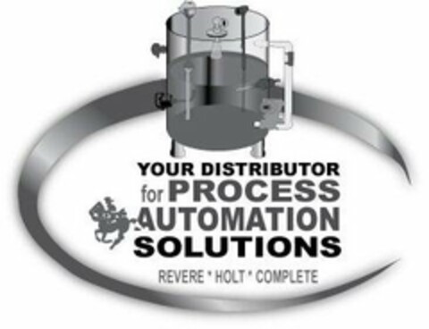 YOUR DISTRIBUTOR FOR PROCESS AUTOMATION SOLUTIONS REVERE· HOLT·COMPLETE Logo (USPTO, 13.08.2010)