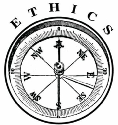 E T H I C S NE, E, SE, S, SW, W, NW, "0", "90" Logo (USPTO, 19.10.2010)