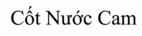 CÔT NUÓC CAM Logo (USPTO, 09/30/2014)