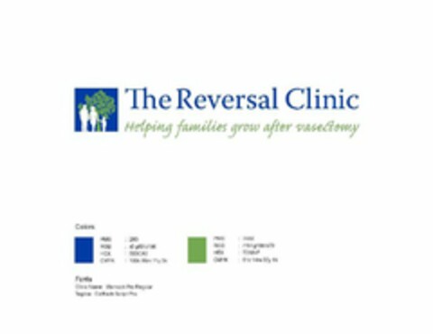 THE REVERSAL CLINIC HELPING FAMILIES GROW AFTER VASECTOMY Logo (USPTO, 02/12/2015)