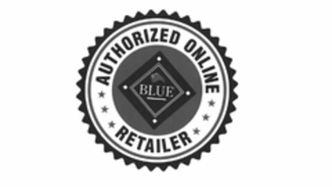 BLUE AUTHORIZED ONLINE RETAILER Logo (USPTO, 22.04.2015)