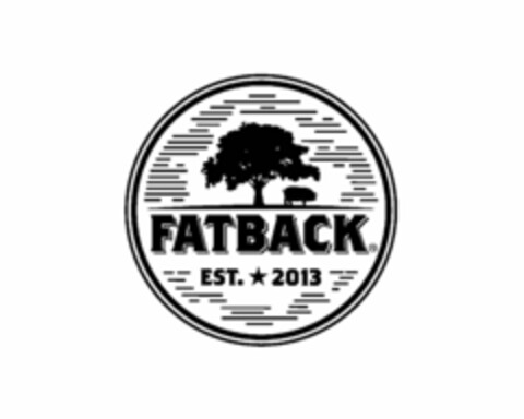 FATBACK EST. 2013 Logo (USPTO, 10/06/2015)