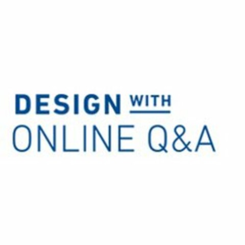 DESIGN WITH ONLINE Q&A Logo (USPTO, 22.09.2016)