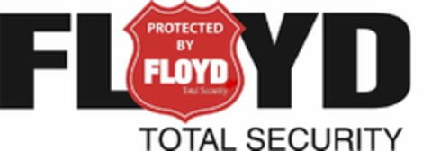 FLOYD PROTECTED BY FLOYD TOTAL SECURITY Logo (USPTO, 04/26/2019)