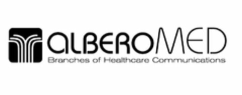 ALBEROMED BRANCHES OF HEALTHCARE COMMUNICATIONS Logo (USPTO, 09/02/2009)